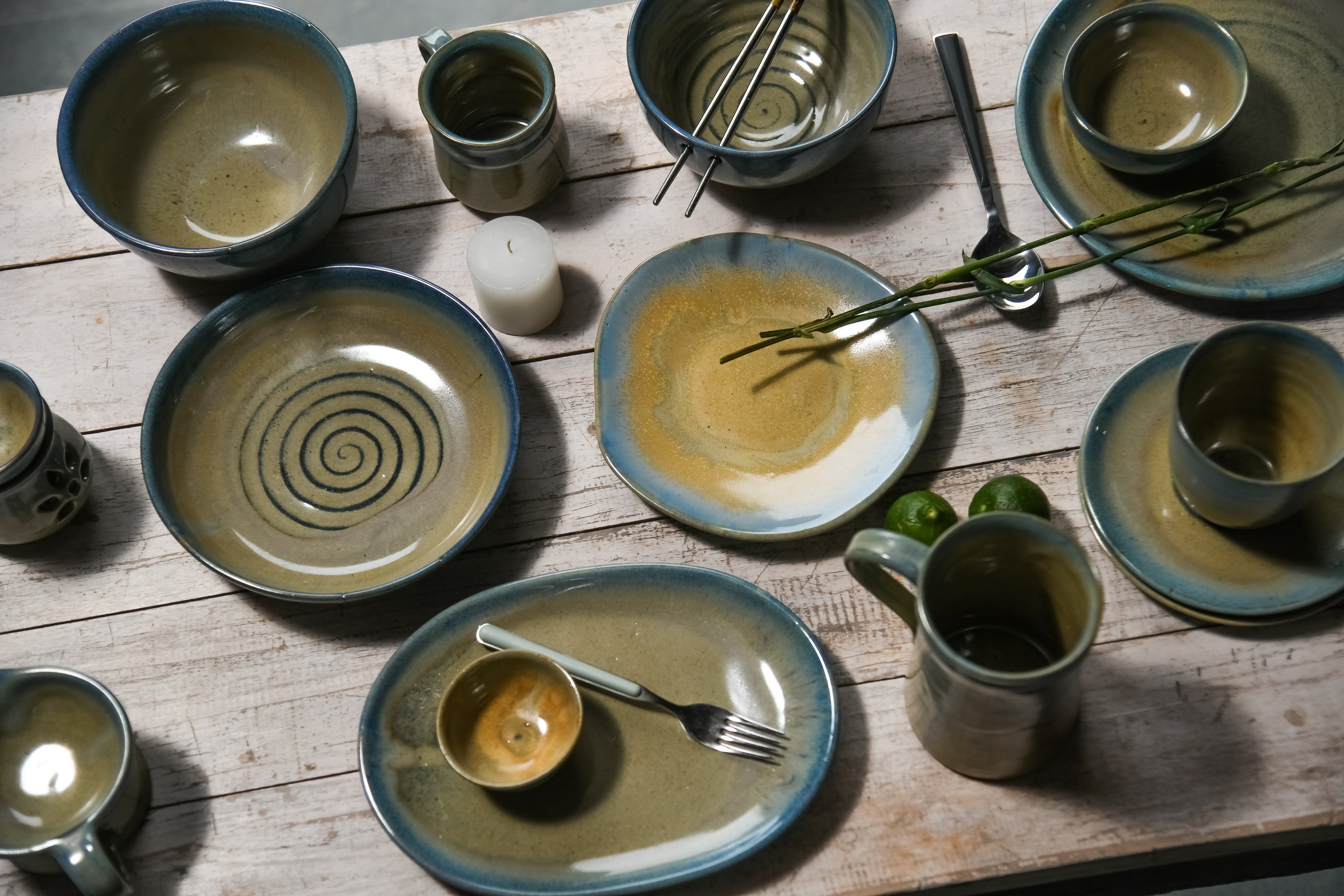 NURA lustre-glaze stoneware collection